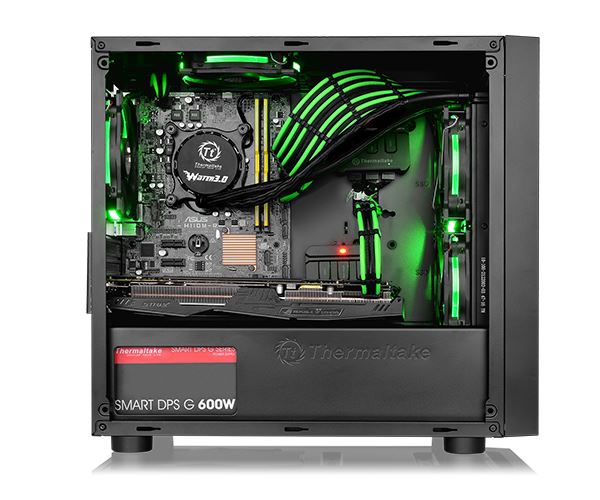 Carcasa Thermaltake Versa H17 Window neagra - Image 3